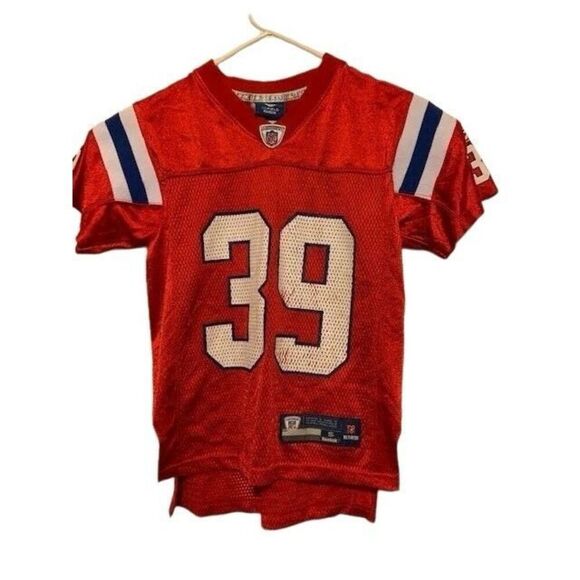 NEW ENGLAND PATRIOTS DANNY WOODHEAD SIZE YOUTH SMALL 8 REEBOK JERSEY - Picture 1 of 5